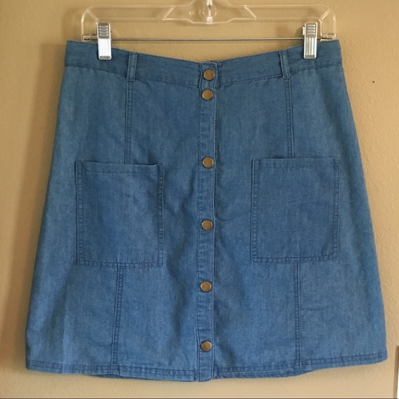 CHELSEA & VIOLET blue skirt - Picture 7 of 8